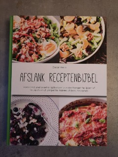 Op deze foto zie je de voorkant van het boek Afslank receptenbijbel