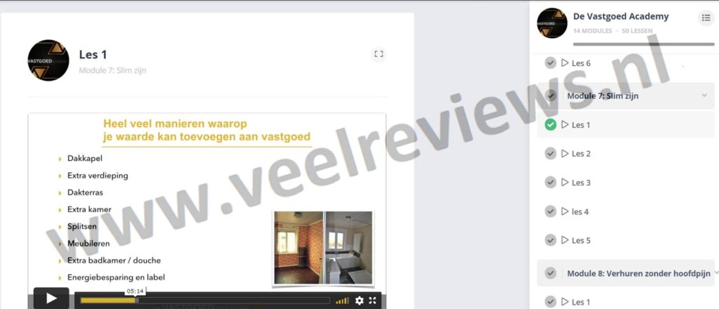 Op deze foto zie je module 7: Slim zijn van De Vrijheid Vastgoed